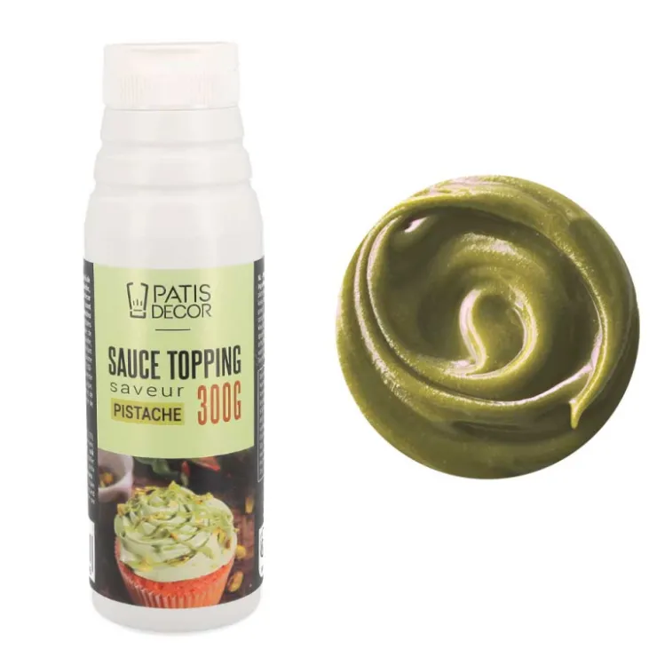 Sauce topping saveur pistache 300g-Cerf Dellier