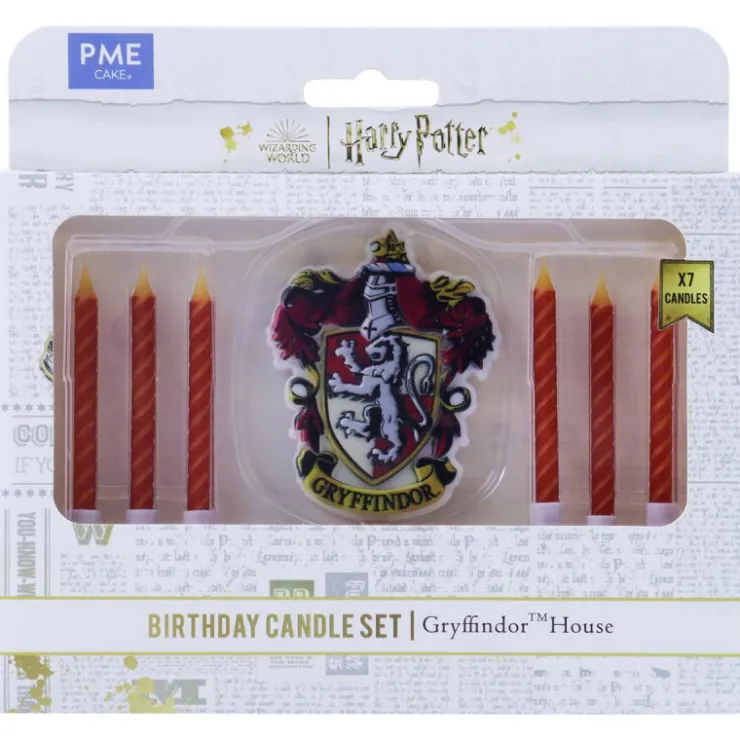 Set de 7 bougies d'anniversaire Gryffondor Harry Potter-Cerf Dellier Discount