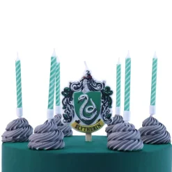 Set de 7 bougies d'anniversaire Serpentard Harry Potter-Cerf Dellier Discount
