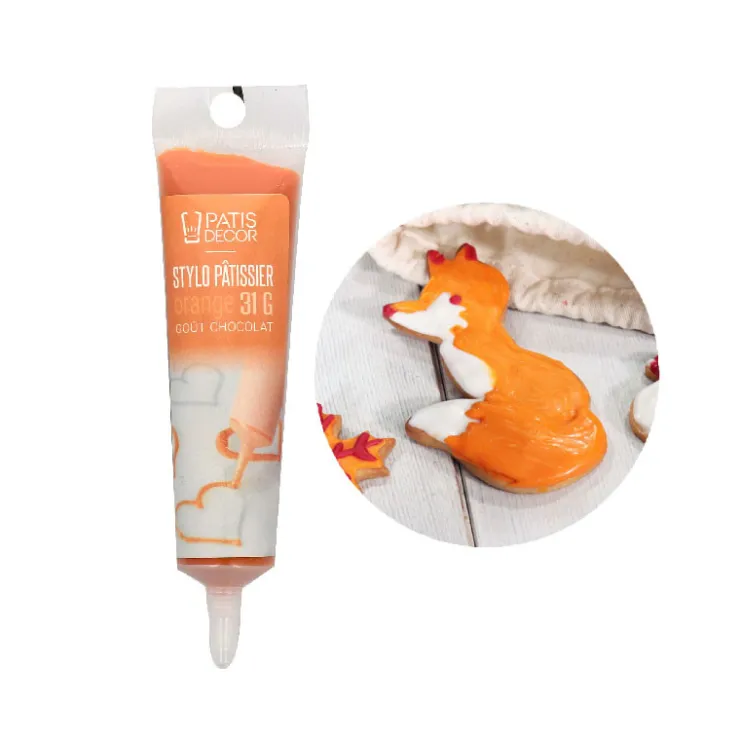 Stylo pâtissier orange goût chocolat-Cerf Dellier