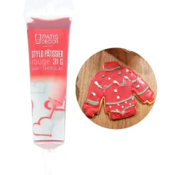 Stylo pâtissier rouge goût chocolat-Cerf Dellier Sale