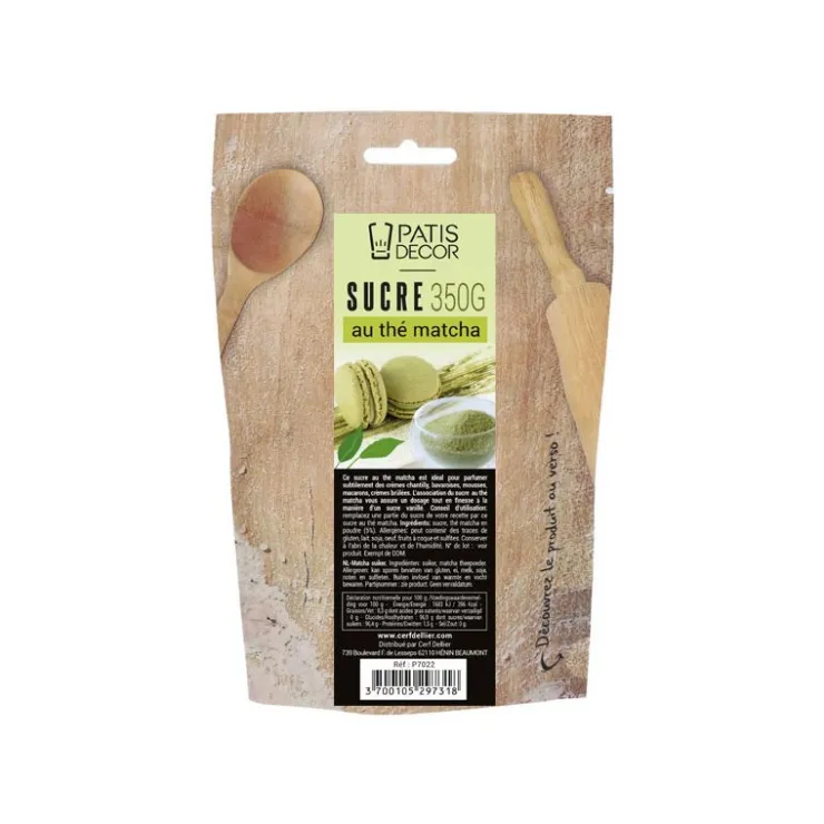 Sucre au thé matcha 350 g-Cerf Dellier Sale