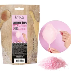 Sucre barbe à papa Vanille 400 g-Cerf Dellier Discount