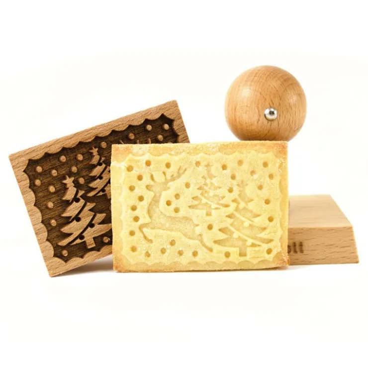 Tampon à biscuit bois Renne-Cerf Dellier Best