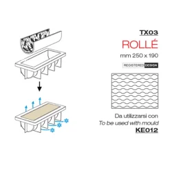 Tapis silicone texturé Rollé-Cerf Dellier Hot