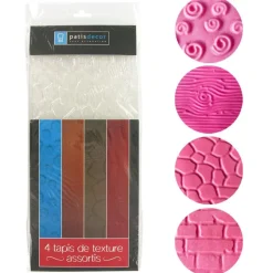 Tapis texture assortis (x4)-Cerf Dellier Hot