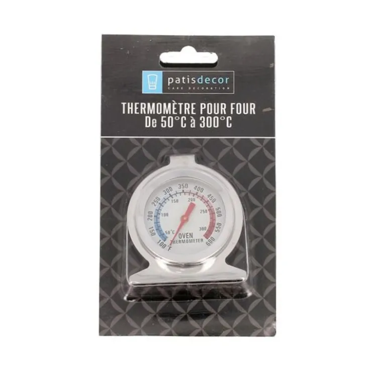 Thermomètre à four cadran inox +50+300°C-Cerf Dellier Outlet
