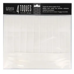 Toque en papier plissé H 23 cm (x 4)-Cerf Dellier Sale