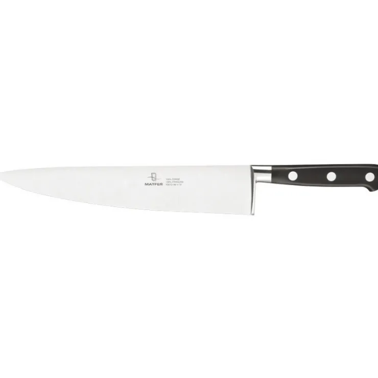 Tradition couteau de cuisine forgé monobloc inox 25 cm-Cerf Dellier Best