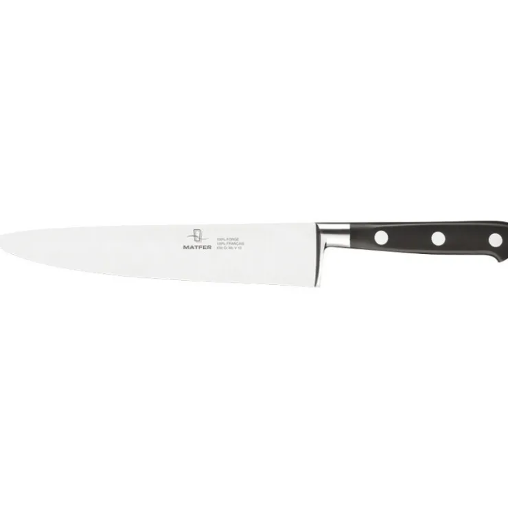 Tradition couteau de cuisine forgé monobloc inox 20 cm-Cerf Dellier Outlet