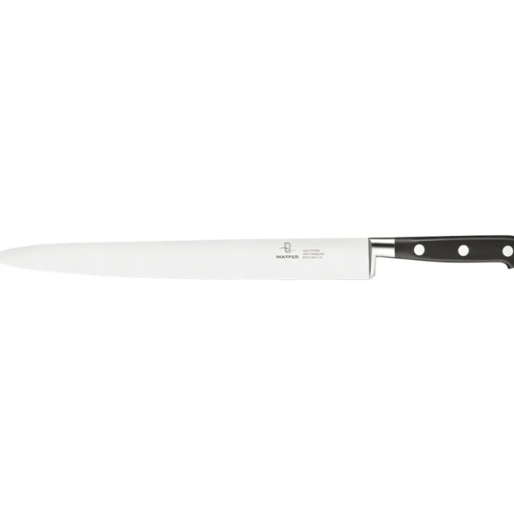 Tradition couteau tranchelard forgé monobloc inox 30 cm-Cerf Dellier Best