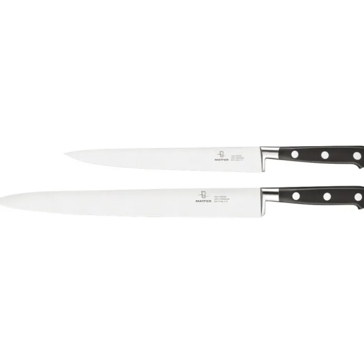 Tradition couteau tranchelard forgé monobloc inox 30 cm-Cerf Dellier Best