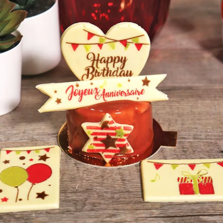 Transfert chocolat Anniversaire-Cerf Dellier Best