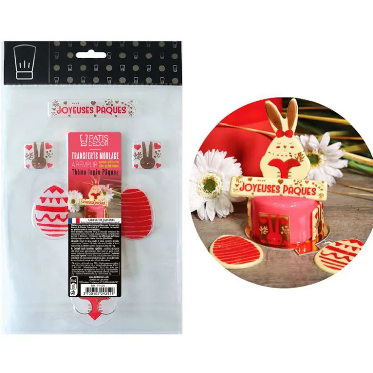 Transfert chocolat lapin de Pâques-Cerf Dellier Outlet