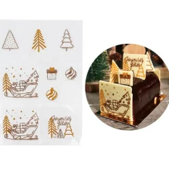 Transfert chocolat thème Noël moderne-Cerf Dellier Sale