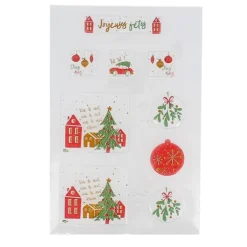 Transfert chocolat thème Village de Noël-Cerf Dellier Online
