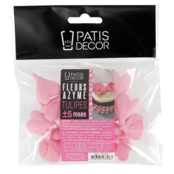 Tulipes roses en azyme (x15)-Cerf Dellier