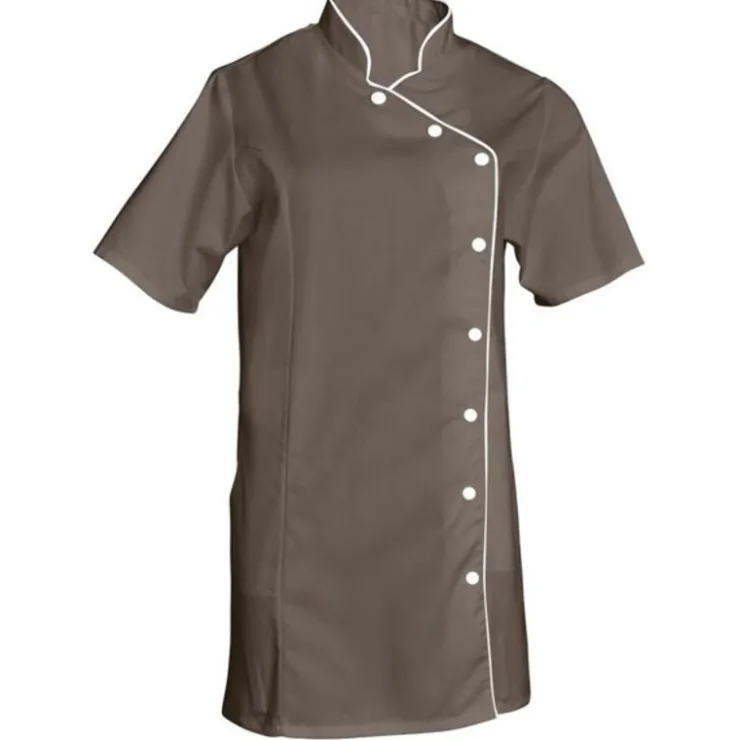 Veste manches courtes taupe Odile-Cerf Dellier Online